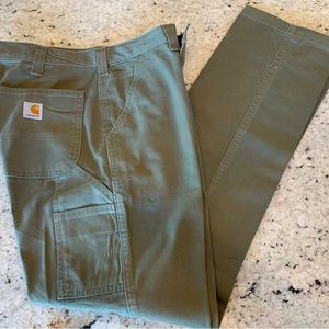 Carharrt Work Pants 33x34 olive green New! Never worn!